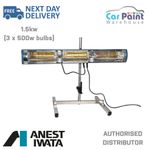 Anest Iwata 1.5kw Infrared Paint Drying Heat Lamp SMART Infra Red Dryer & Stand