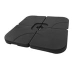 Black Heavy Duty Umbrella Base Banana Parasol Base Holder Water Filled Stand 