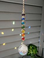 Crystal Sun Catcher Prism Rainbow Maker Hanging for home x 1 PC
