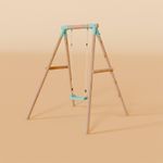 Single Wooden Swing - Evergreen I Waltons