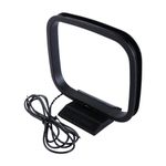 2 Pin Am Loop Antenna Home Stereo Receiver Radio Signal Receiving Fm Radio Loop