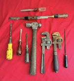 Vtg Tool Lot 10 Millers Falls 211 Tack Puller Chisels Pipe Wrenches Hammer