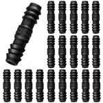 RYXZEN 20 PCS Drip Irrigation 12MM ID (0.47''), 15.4MM OD (0.6''), Black