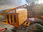 Rectangular Light Wood Dining Table & 4 Chairs Set, Brown, Assembly Required