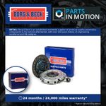 Clutch Kit 3pc (Cover+Plate+Releaser) HK2565 Borg & Beck 1610872780 1611268880