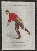 PHILLIPS (SILK SILKS)-FOOTBALL COLOURS 1920 (BDV M86)- MERTHYR TOWN