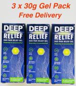 3 X Deep Relief Anti Inflammatory Gel 30g-Triple Action-Back, joints &Rheumatic