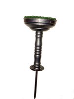 Falconry 8 inches Steel Block Stainless Perch with AstroTurf, Fully Portable