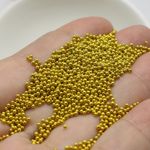 30 Gram Golden Glass Glass Caviar Microbeads NO HOLE 1.5mm Storage Box Nail Art
