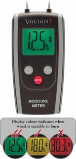 Valiant Moisture Meter | For Wood, Logs, Firewood, Timber and Brickwork | LCD