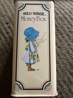VINTAGE CHAD VALLEY Hollie Hobbie money Box / tin 1970s with STOPPER 