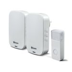Swann DC822P2 Wireless Home Doorbell Kit With Mains Plug Chime Unit – Twin Pack