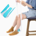 Sock Aid Tool for Putting Socks Easy On Off Puller Helper for Elderly Disabled