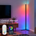 65" Tall Floor RGB LED Lamp Corner Light Standing Mood Remote Colour Changing UK