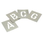 Set of Zinc Stencils - Letters 1.1/2in - L112