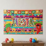 Cinco De Mayo Banner Easy to Hang Fiesta Party Backdrop Long-Lasting Material