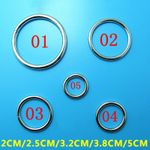 20 - 50mm Heavy Duty Metal O Ring for Bags Ring Hand DIY Handbags Purses Craft