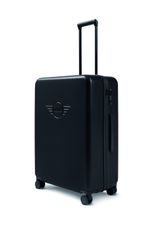 MINI Genuine Trolley Spinner Wing Logo Debossed Hard Case Black Luggage