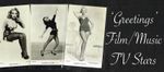 GREETINGS Cards ☆ FILM / MUSIC / TV STARS / GLAMOUR ☆ 1950s Postcard Size Cards