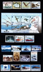 BRITISH ANTARCTIC TERRITORY  2005  COMPLETE YEAR SET:  5 SETS + 1 MINISHEET  MNH