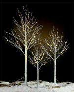 Birch Tree Christmas Decorations Warm White LED Lights 4ft 6ft 8ft Xmas Outdoor