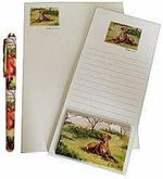 Rhodesian Ridgeback Pet Dog Stationery Gift Set, 2 Pads, Black Ink Pen & Magnet
