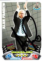 Newcastle United F.C Alan Pardew Hand Signed 11/12 Match Attax.