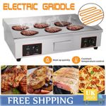 73cm Large Commercial Electric Griddle Countertop Hot Plate Bacon Grill Kitchen