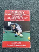 1977 Embassy World Snooker Championship Official Programme