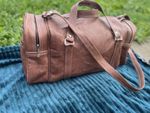 Genuine Leather Travel Duffel Bag, Gym, Holiday Very Well Compartmented