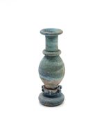 Light Blue Grand Tour Miniature Vase | Antique Style Glass Collectible 61.3mm