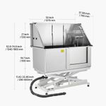 Dog Animals Electric Company Stainless Steel Bathtub 127 cm Right