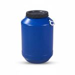 60L Blue Plastic Container Thickened Body Plastic Barrel with Lid Leakproof