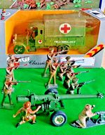 Corgi WW1 Ambulance/Soldiers /Machine gun/Cannon/Unique Tin ideal gift
