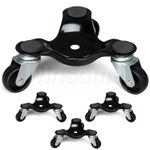 4x Moving Castor Dolly 3 Wheels Heavy Appliance Furniture Movers 60kg Protector