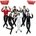 28cm Michael Jackson Posable Plush Doll Soft Toy Collectible Wire Arm Figure