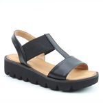 Heavenly Feet Black Ritz Sandals