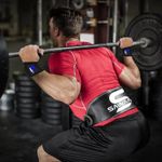 Weightlifting Belt Leather Gym Lumbar Workout Pain Spine Core Back Support Small