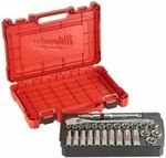 Milwaukee 4932471864 Ratchet and Socket Set (Pack of 28)