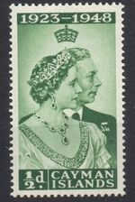 Cayman Islands 1948 Royal Silver Wedding ½d SG 129 MM mint