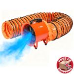 Dust Extractor Ventilation Fan 12" 304.8mm Portable w/ 5m Ducting Fume Blower UK