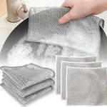 Metal Wire Scouring Cloth Pads – Heavy Duty Kitchen Cleaning 5/10 Pack