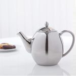 Sabichi Double Wall Insulated Stainless Steel Teapot 1200ml, Dishwasher Safe