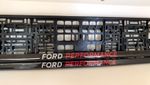 2x car number plate holder frame holder gel dome Ford Performance *LICENCED*