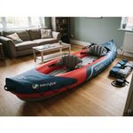 Portable Tahiti Plus Inflatable Canoe for 2 Adults & 1 Child - 200 kg Capacity