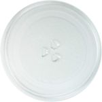 Universal Glass Microwave Oven Plate 245mm Turntable Dish 3 Pip Fixings Fittings