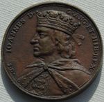 King John from Kings & Queens Series, Bronze Medal, 40mm 28.05g