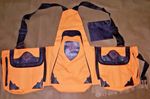 New Falconry Vest, Hawking, Bird Handling Codura Vest (Orange)