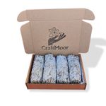 White Sage Smudge x4 sticks 4-5" Cleansing smudge sticks (Flatty) -