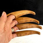 Nostalgic Wooden Hand-Carved Harvest Glove Set